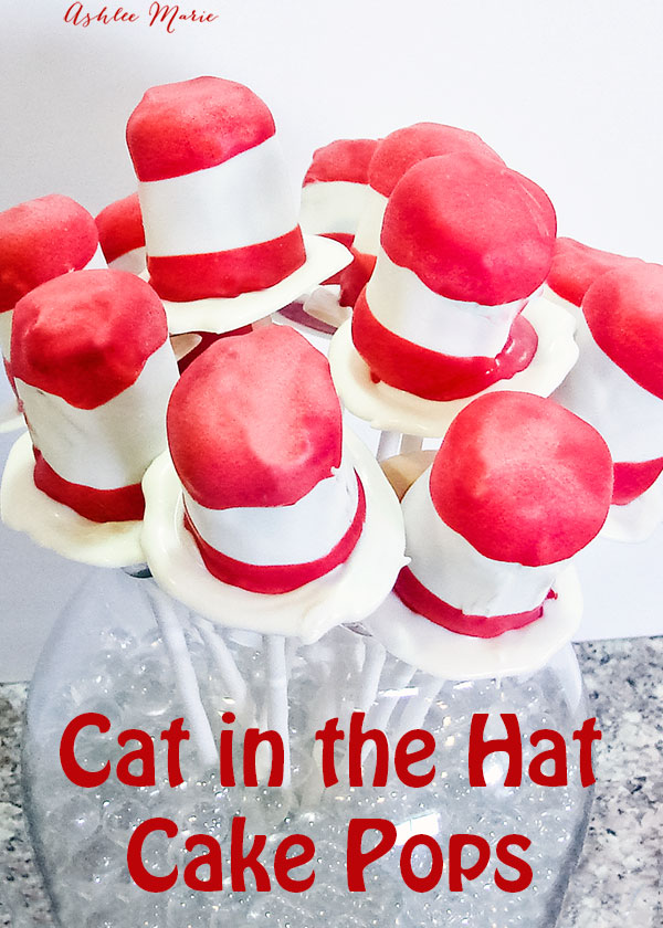 cat in the hat cake pops, or oreo cookie ball pops are easy to make and perfect for celebrating dr seuss birthday