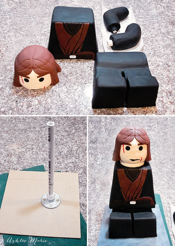 Lego Star Wars Anakin Skywalker Sitting Cake