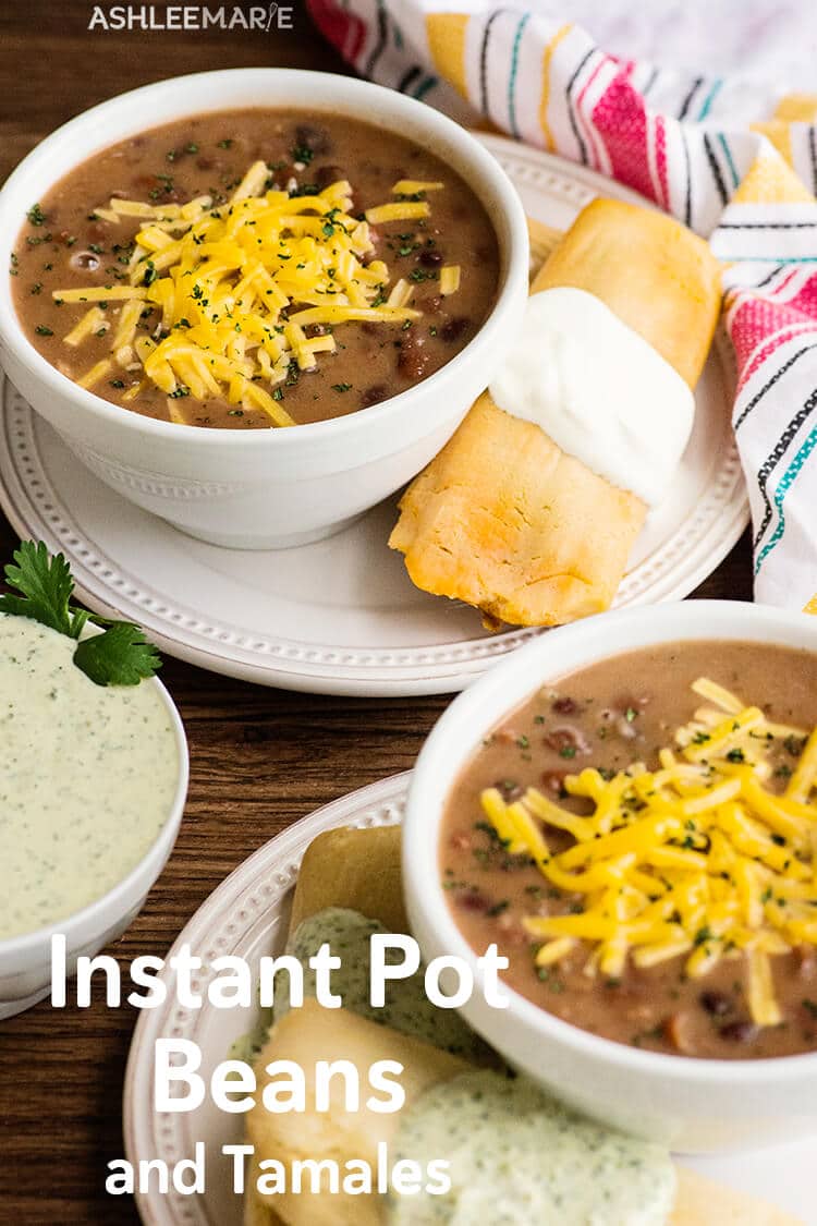 instant pot beans and tamales