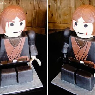 Lego Anakin Skywalker Sitting Birthday Cake