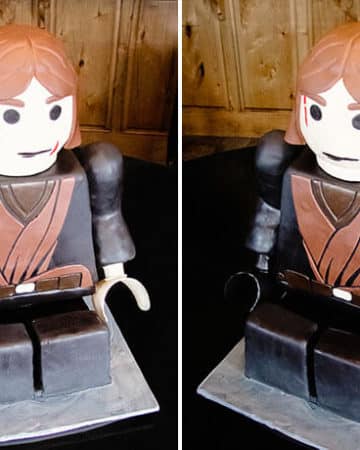 Lego Anakin Skywalker Sitting Birthday Cake
