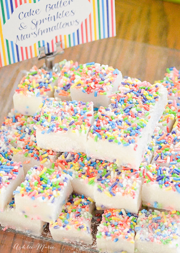 cake mix and sprinkles marshmallows, are light and delicious