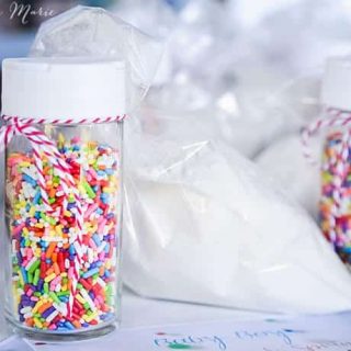 Baby Boy’s Cake Mix & Sprinkle Party favors recipe book