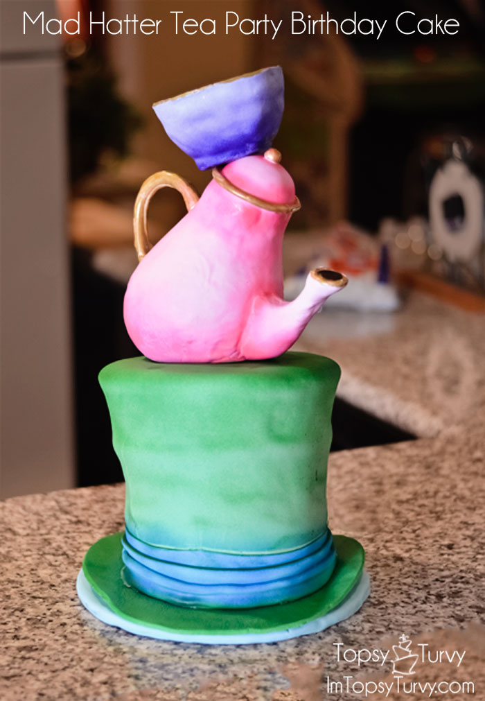 samtale Samle myg Mad Hatter Tea Party birthday cake - Ashlee Marie - real fun with real food