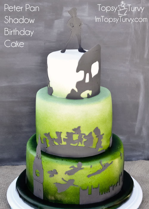 peter-pan-silhouette-shadow-ombre-fondant-birthday-cake