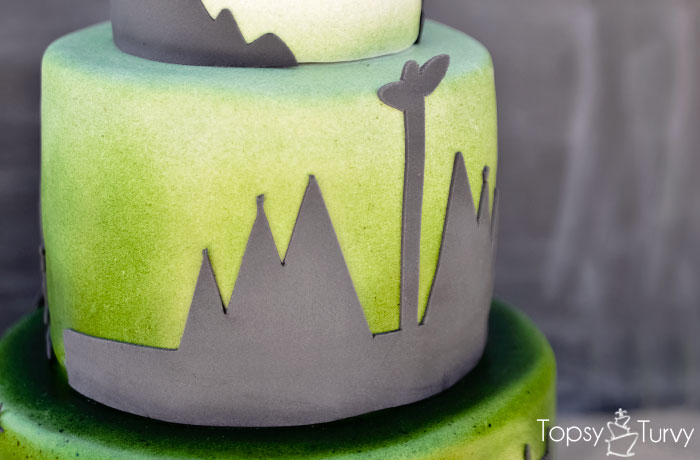 peter-pan-indian-encampment-silhouette-shadow-ombre-fondant-birthday-cake