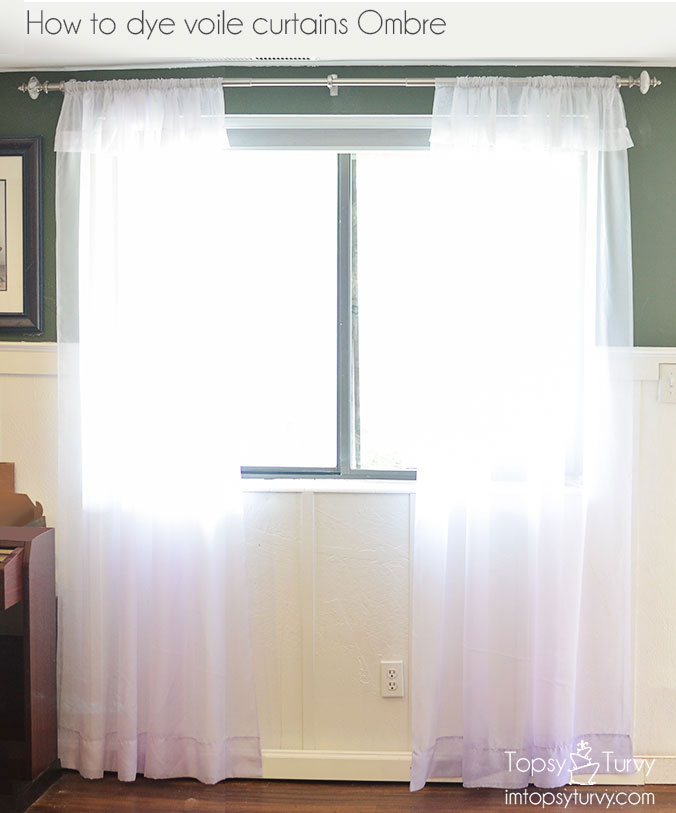 How To Dye Voile Curtains Ombre, How Long Should Voile Curtains Be