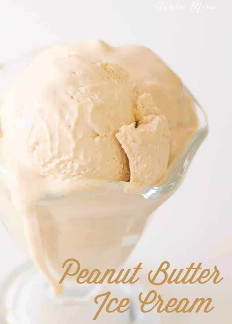The BEST Peanut Butter Ice cream recipe you'll ever have!