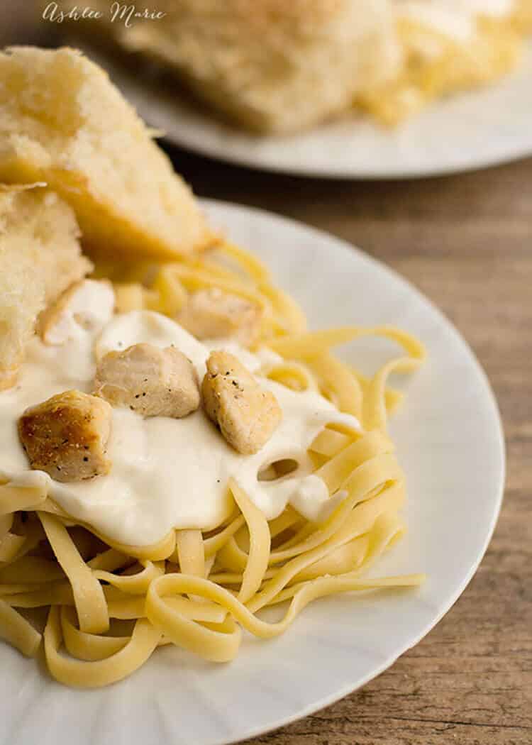 homemade alfredo sauce is easy to make and tastes amazing, add some homemade breadsticks and you'll fall in love