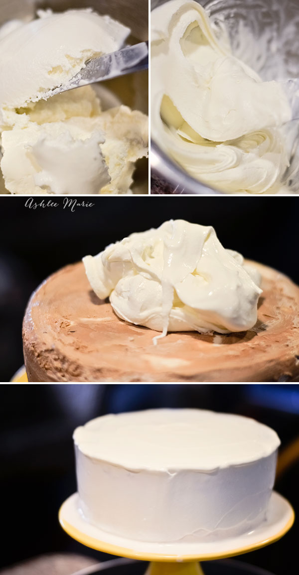 use softened vanilla ice cream for frosting a frozen ice cream cake