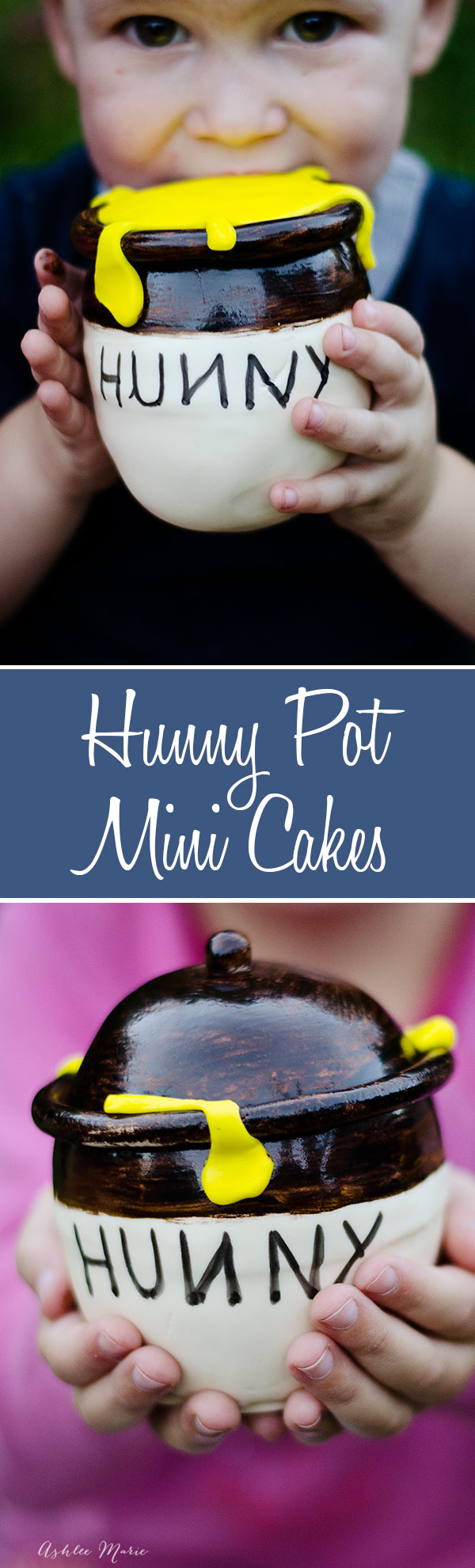 do you love winnie the pooh? we sure do at our house.  Here is a tutorial for creating your own mini honey pot cakes, or as pooh says, hunny pot