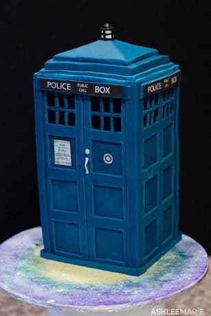 Tardis Cake Tutorial - Ashlee Marie - real fun with real food