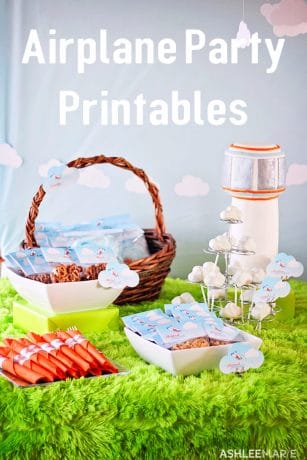 Airplane Party Printables - Ashlee Marie - real fun with real food