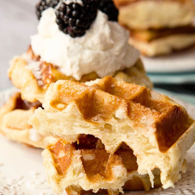 Traditional Belgian Liege Waffle Recipe Ashlee Marie Real Fun With Real Food 