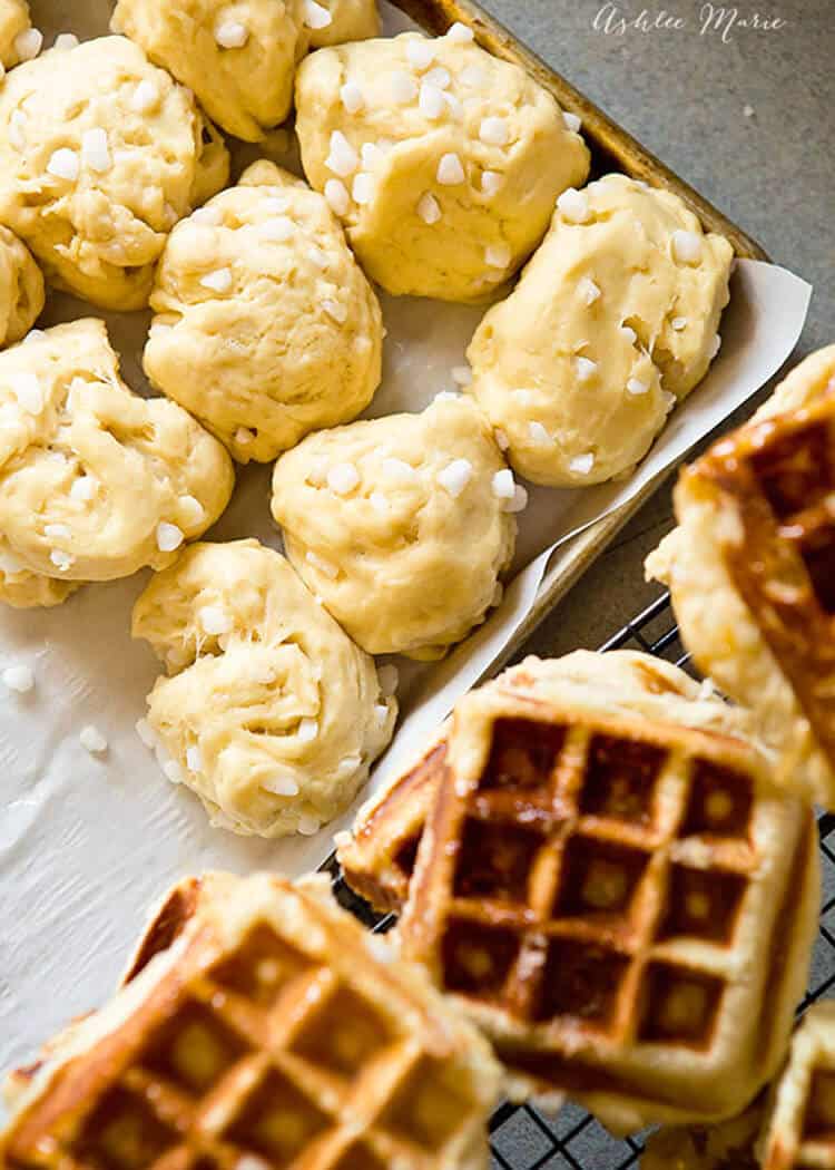 yeast dough based Belgian liege waffle recipe