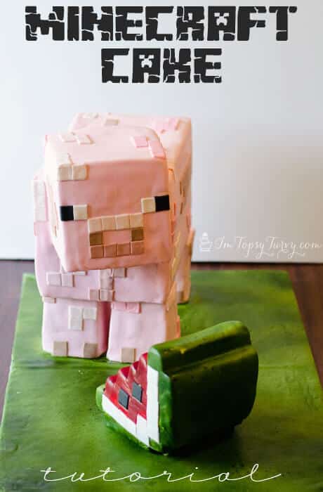 Made a Minecraft cake for my sons birthday. frosting got a little warm  though, lol. : r/Minecraft