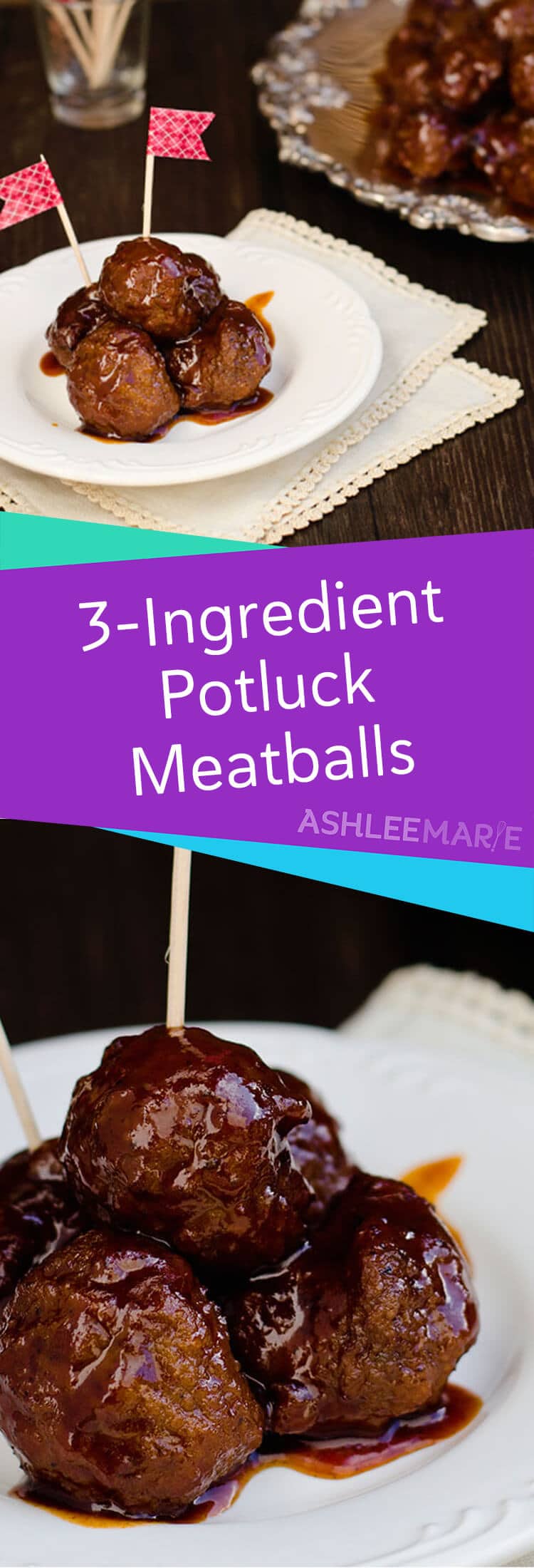 3 Ingredient Potluck Meatballs Recipe Ashlee Marie Real Fun With