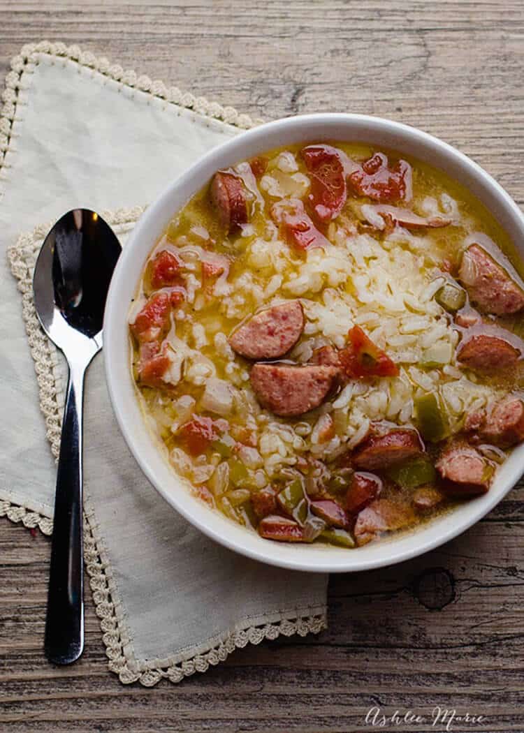 this chicken and sausage gumbo is one of my families favorite dishes. this is a kid friendly version, no okra, but one that everyone loves