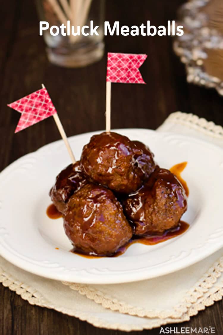 3 Ingredient Potluck Meatballs Recipe Ashlee Marie Real Fun With