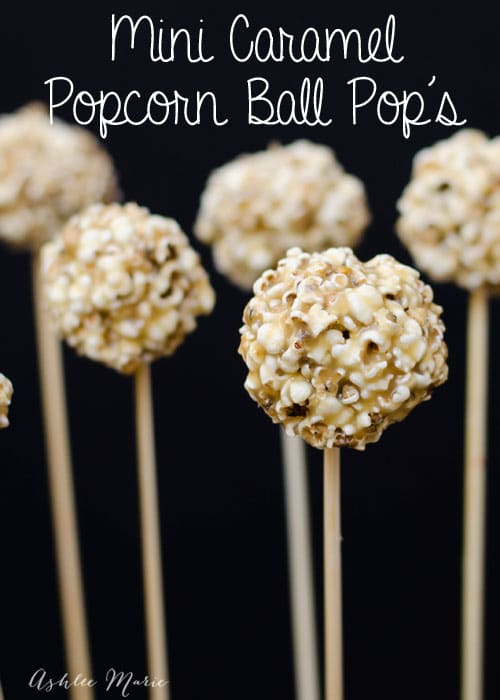 use popped sorghum, aka mini popcorn, and an amazing caramel popcorn recipe and create these adorable mini pops