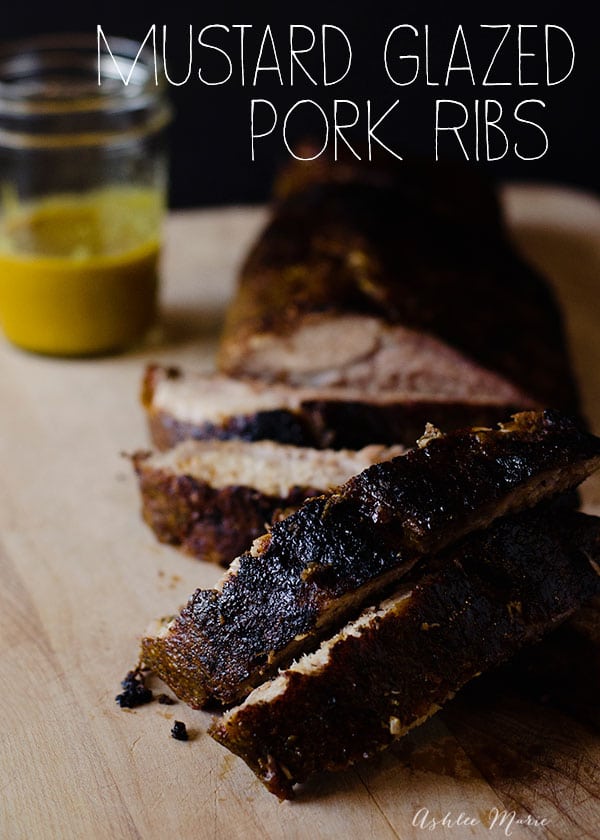 these tender mustard glazed pork ribs are a huge hit at our house
