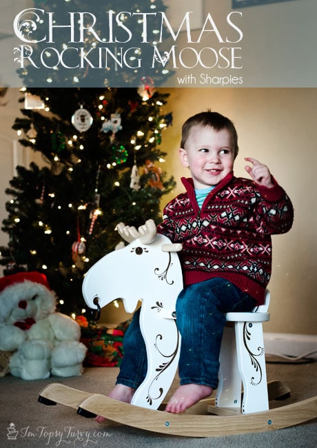 Christmas-rocking-moose-gold-sharpies-#StaplesSharpie