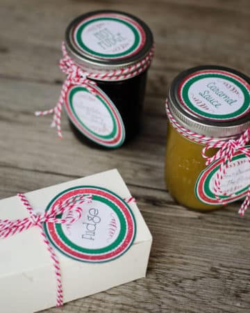 Neighbor Christmas gifts labels - free printables