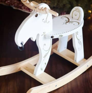 Christmas Rocking Moose with Sharpies