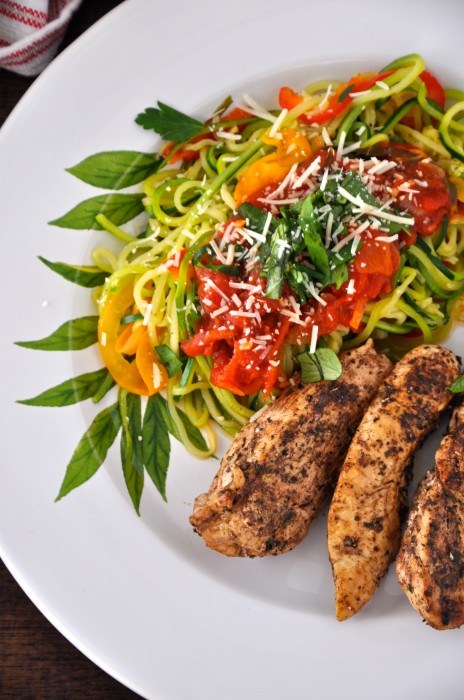 Zoodle-Spaghetti-Balsamic-Chicken