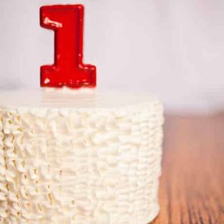 Ruffled Buttercream Birthday Smash Cake