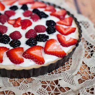 Shortbread, Cream Cheese Fruit Tart Recipe