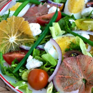 Citrus Nicoise Salad With Tangerine Vinaigrette Dressing
