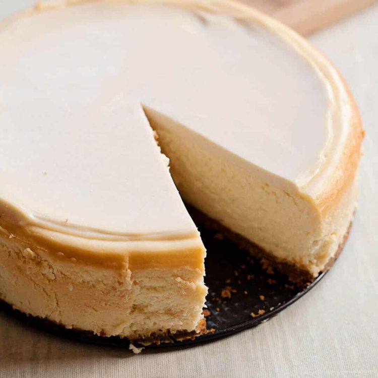 dense and creamy, the perfect cheesecake recipe