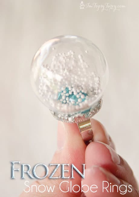 an easy tutorial to create your own snow globe rings