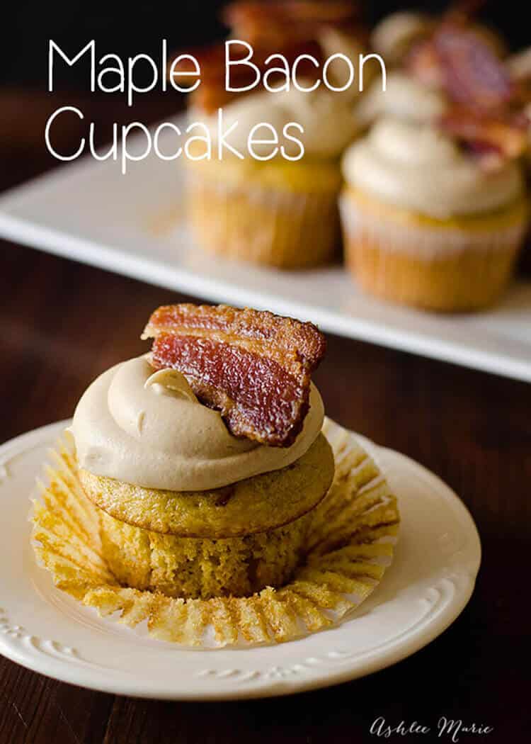 maple bacon cupcakes are divine and this recipe is made even better with the most amazing buttercream and candied bacon
