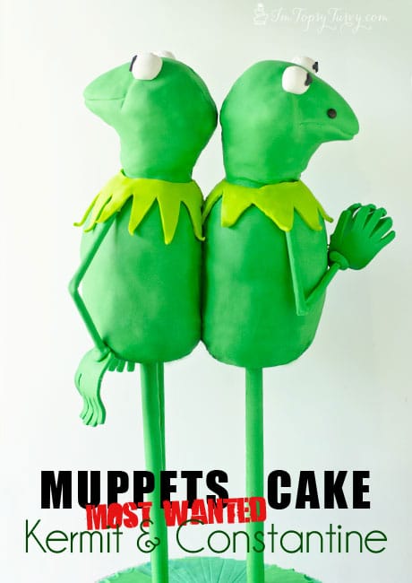 a full tutorial on how to create this kermit and constantine cake muppets most wanted