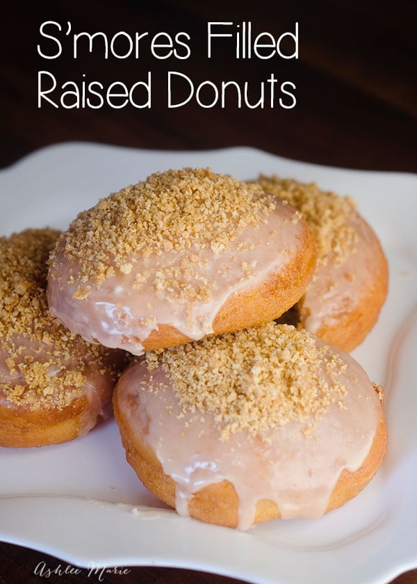 Smore filled raised donuts taste amazing and are easy to make, fill with chocolate and marshmallows for a sweet surprise