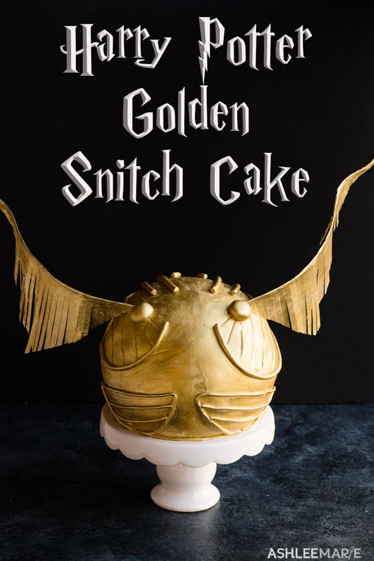 Harry Potter Snitch Cake Tutorial - Ashlee Marie - real fun with real food