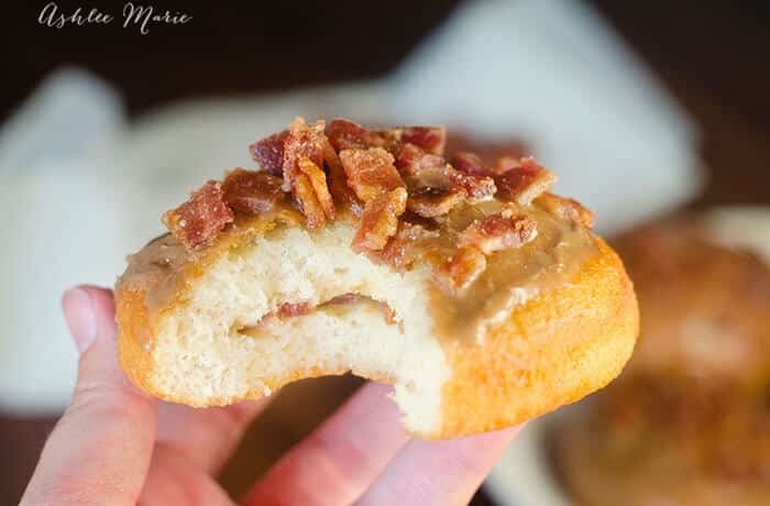 homemade maple bacon donuts
