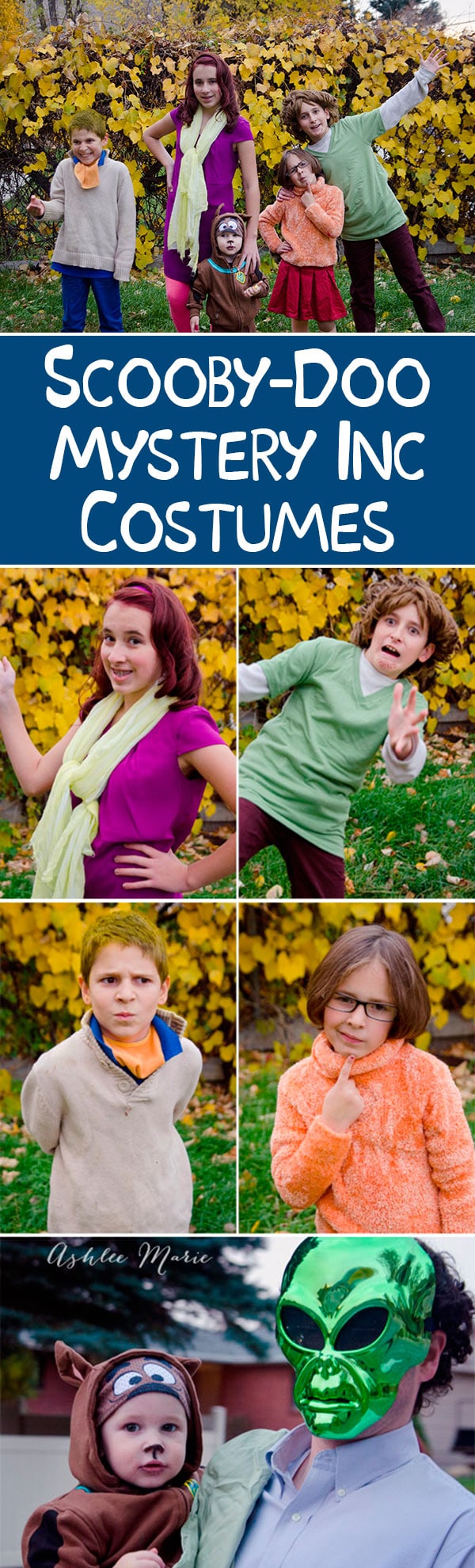 Family halloween costumes - scooby doo and the mystery incorporated gang