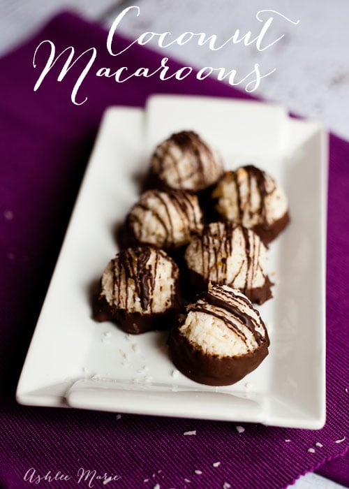 we love coconut at our house, and you can't really go wrong with these macaroons, easy to make and they taste amazing