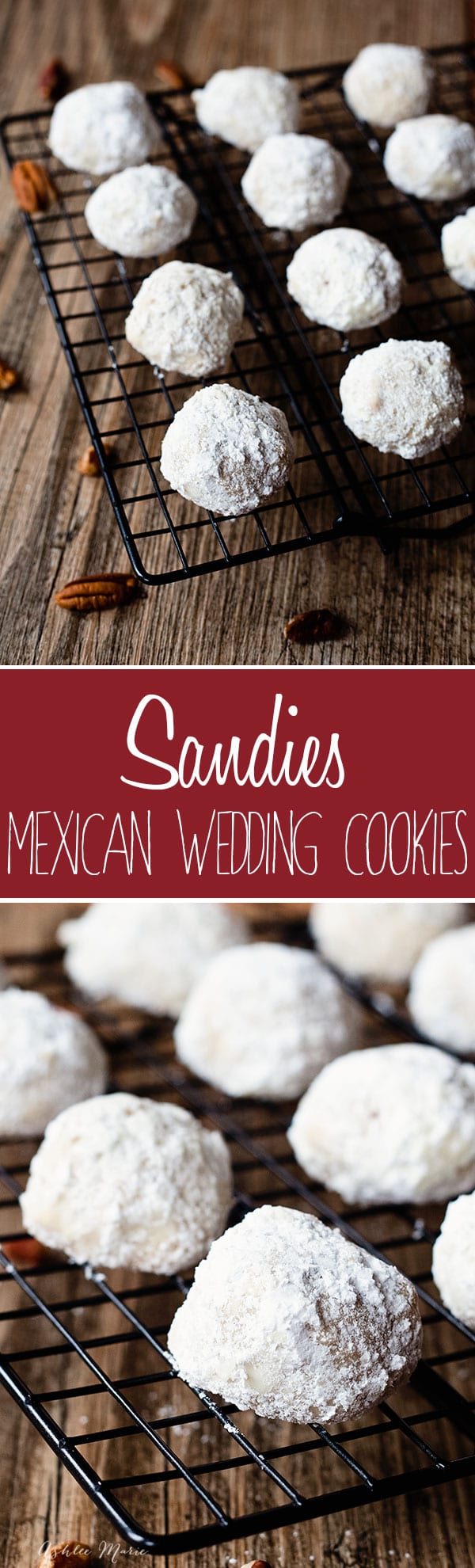 these pecan cookies are known by many names, sandies, mexican wedding cookies or snowballs. The point is they are delicious and everyone loves them