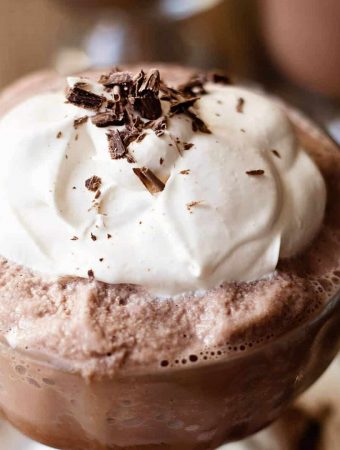 Frozen Hot Chocolate - in an ice cream maker