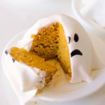 ghost pumpkin cake - halloween