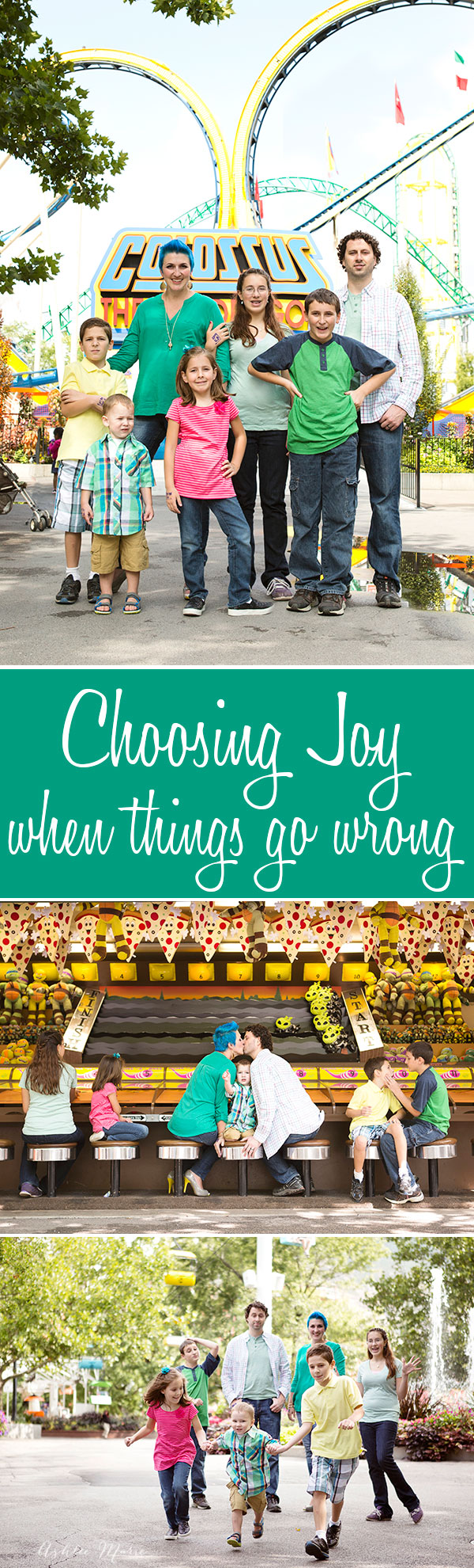 life doesnt always go the way you expect, but the one thing you can control is how you react - choosing joy will help you have a happy life no matter what happens