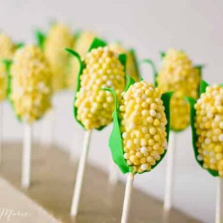 Corn on the Cob Shaped Oreo Ball Pops