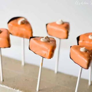 Pumpkin Pie Slices Oreo Ball Pops