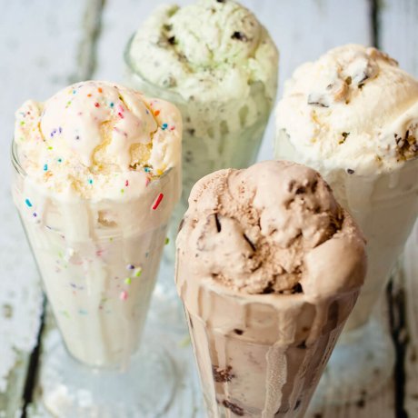 An egg free basic ice cream recipe that can easily be turned into any recipe