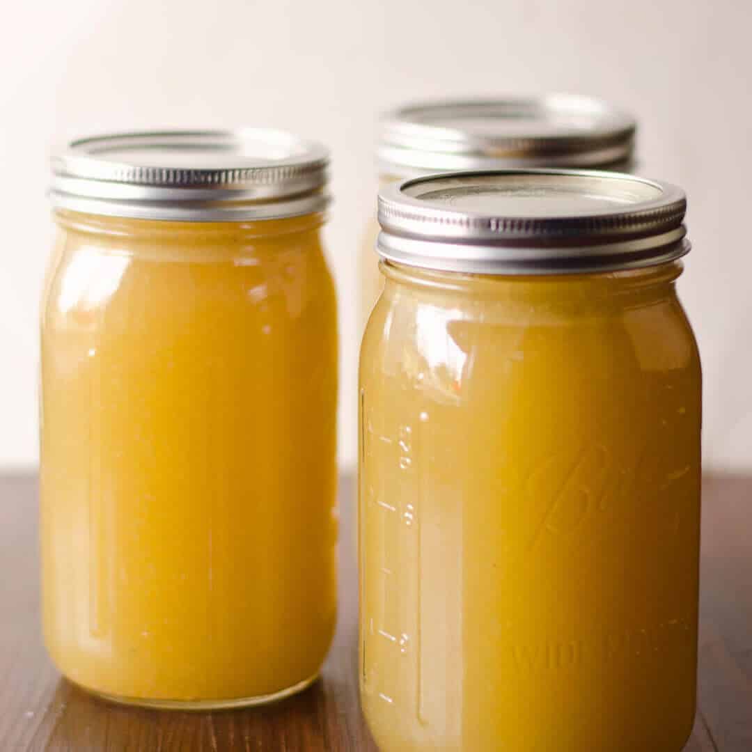 Easy to make homemade turkey stock, good for gravy, soups, and more!