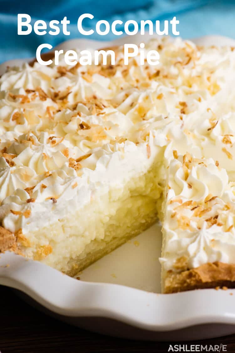 Coconut Cream Pie Recipe and Video | Ashlee Marie - real ...